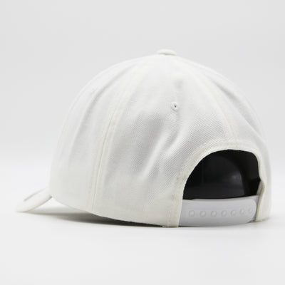 The Classics Yupoong 5-panel Premium Curve snapback white