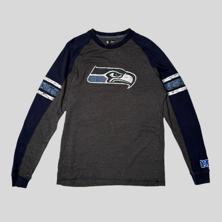 NFL Team Apparel Seattle Seahawks LS Tee charcoal/navy M