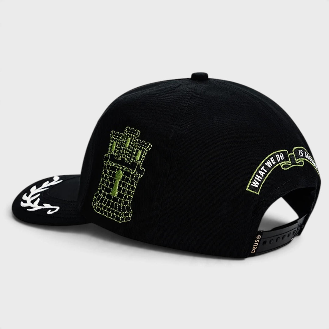 Deus Ex Machina Sacred Crest Cap Black