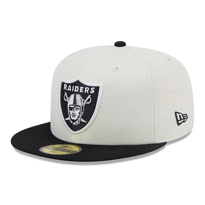 New Era Chrome White 59Fifty LV Raiders white/black