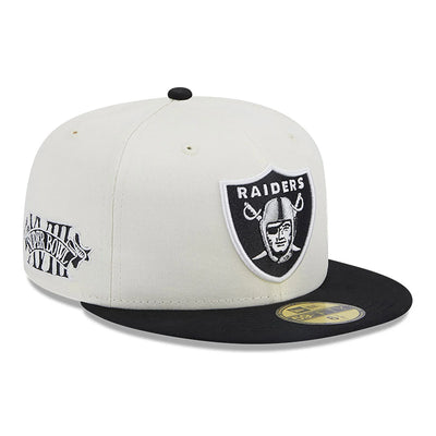 New Era Chrome White 59Fifty LV Raiders white/black