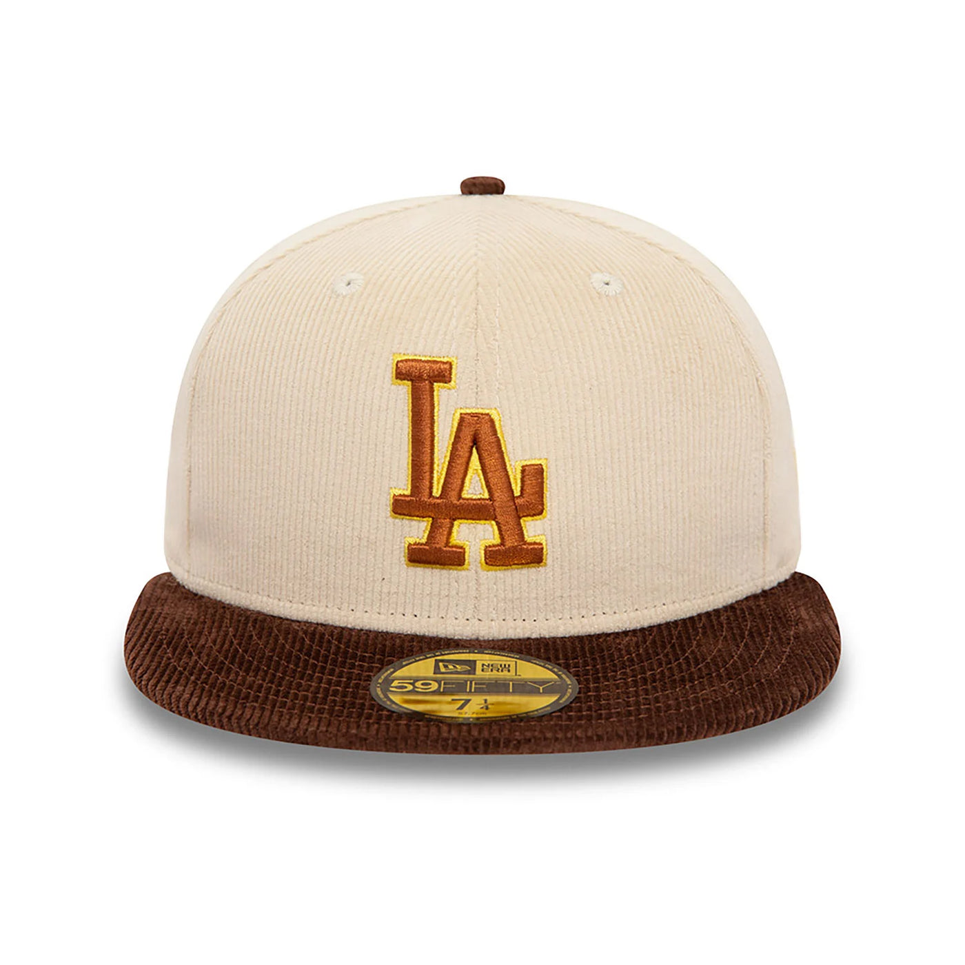 New Era MLB Cord 59Fifty LA Dodgers cream - Shop-Tetuan