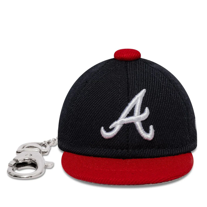 New Era MLB Mini Cap Key Chain A Braves navy - Shop-Tetuan