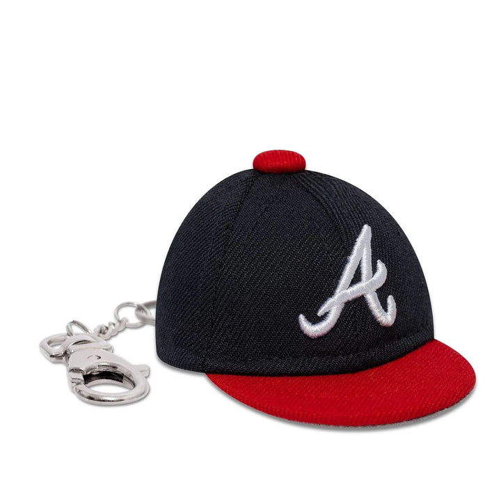 New Era MLB Mini Cap Key Chain A Braves navy - Shop-Tetuan