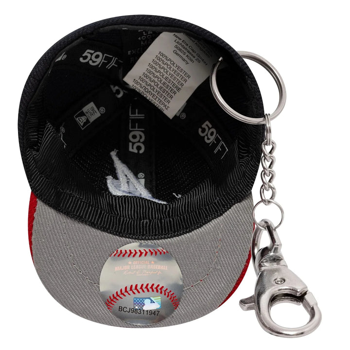 New Era MLB Mini Cap Key Chain A Braves navy - Shop-Tetuan