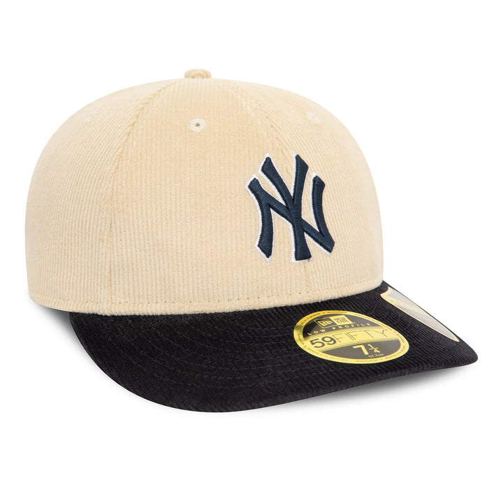 New Era Cord Low Profile 59Fifty NY Yankees light beige/navy - Shop-Tetuan