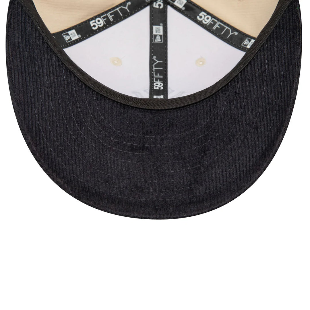 New Era Cord Low Profile 59Fifty NY Yankees light beige/navy - Shop-Tetuan