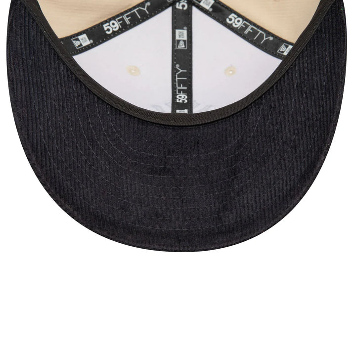 New Era Cord Low Profile 59Fifty NY Yankees light beige/navy - Shop-Tetuan