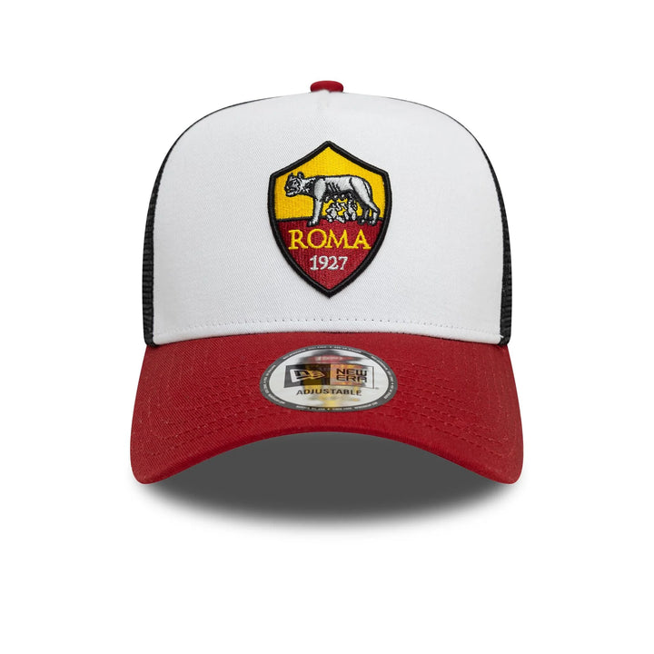 New Era AS Roma MLB Core 9Forty E-Frame Adjustable Trucker cap wht/blk/red - Shop-Tetuan