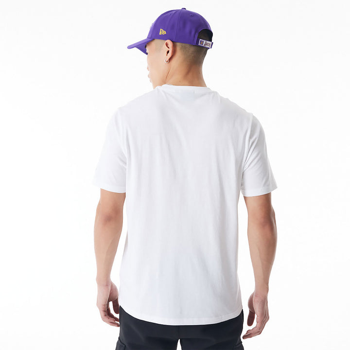 New Era NBA Net Graphic LA Lakers tee white - Shop-Tetuan