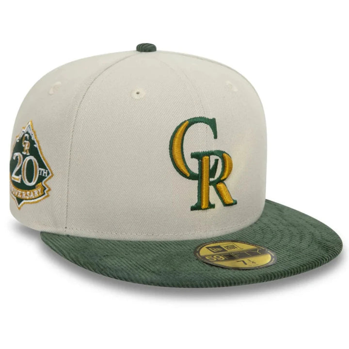 New Era Contrast Cord 59Fifty C Rockies cream/green - Shop-Tetuan
