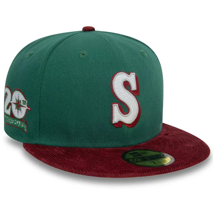 New Era Contrast Cord 59Fifty S Mariners dark green - Shop-Tetuan