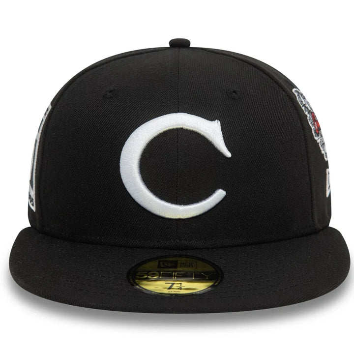 New Era MLB Cooperstown Patch 59Fifty C White Sox black - Shop-Tetuan