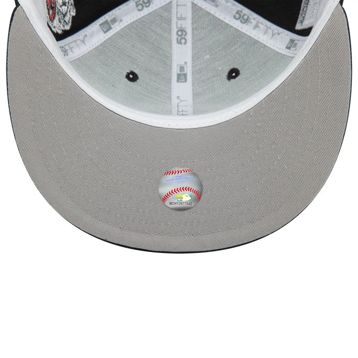 New Era MLB Cooperstown Patch 59Fifty C White Sox black - Shop-Tetuan