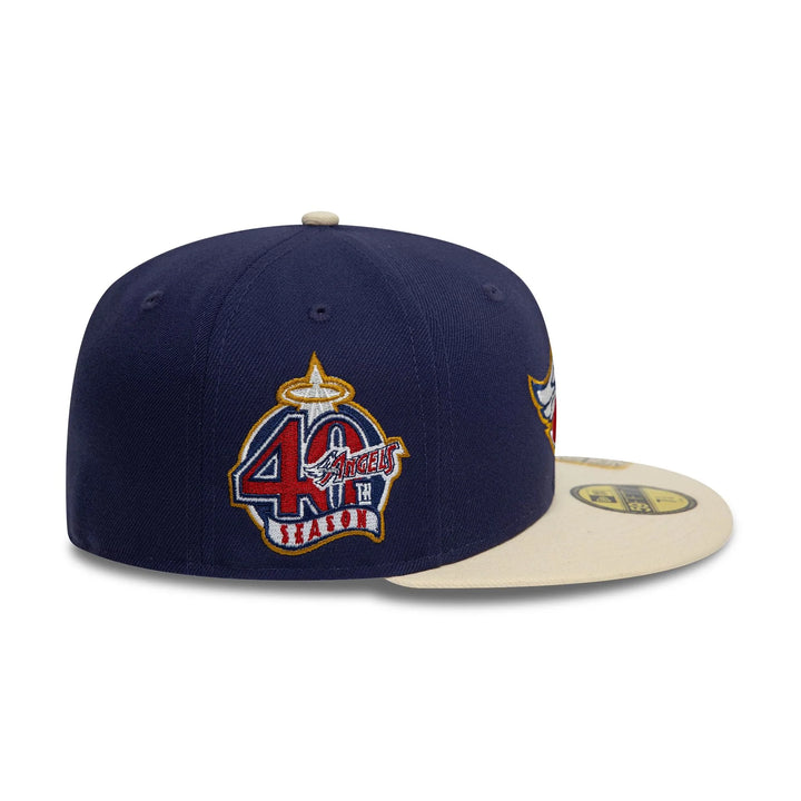 New Era Visor Clip 59Fifty LA Angels navy/cream - Shop-Tetuan