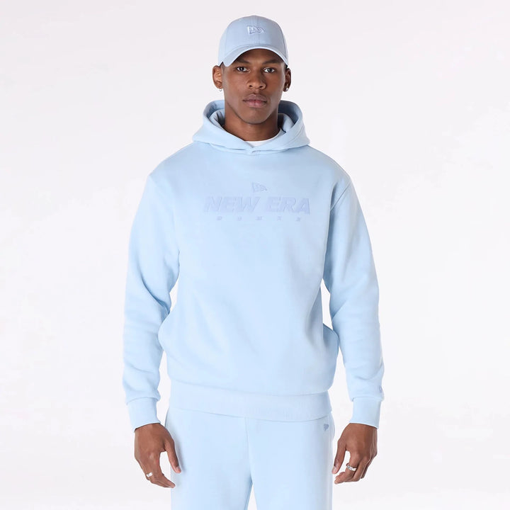 New Era Flag Oversized Pullover Hoodie pastel blue - Shop-Tetuan