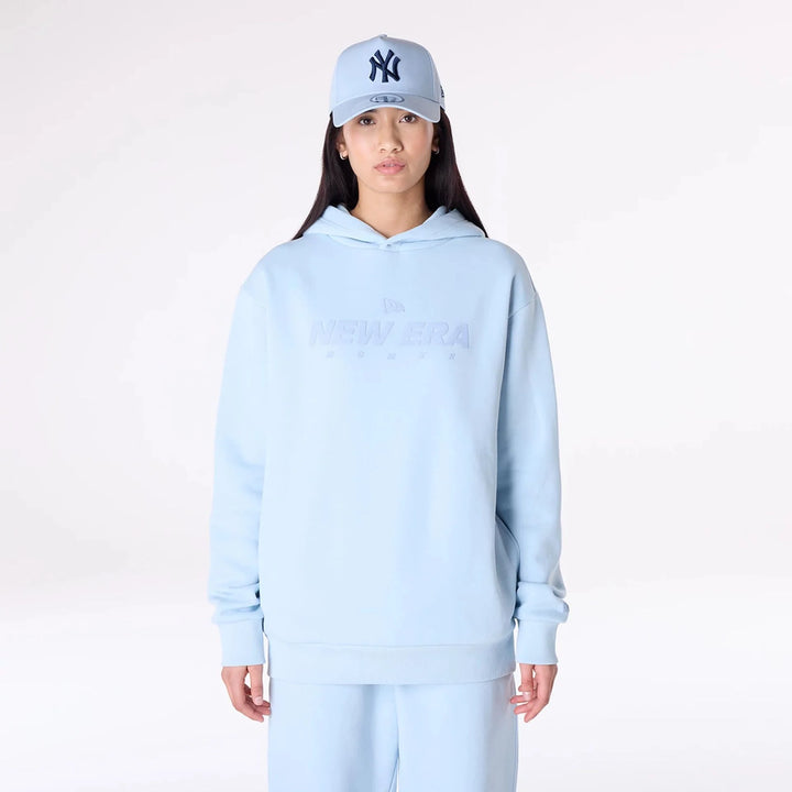 New Era Flag Oversized Pullover Hoodie pastel blue - Shop-Tetuan