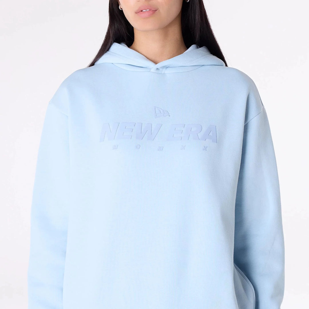 New Era Flag Oversized Pullover Hoodie pastel blue - Shop-Tetuan