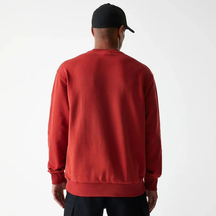 New Era NBA Floral Oversized Crew Neck Sweater Chicago Bulls red