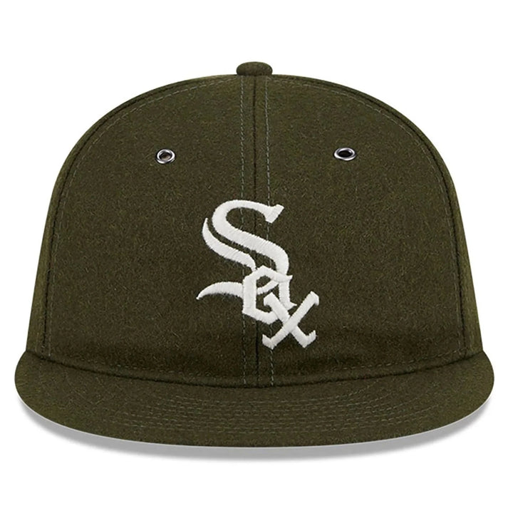 New Era Wool Retro Crown 59Fifty C White Sox olive green - Shop-Tetuan