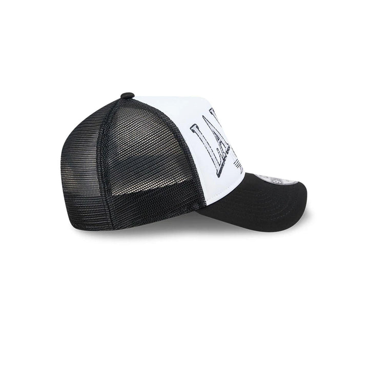 New Era NHL Distressed 9Forty A-Frame LA Kings black/white