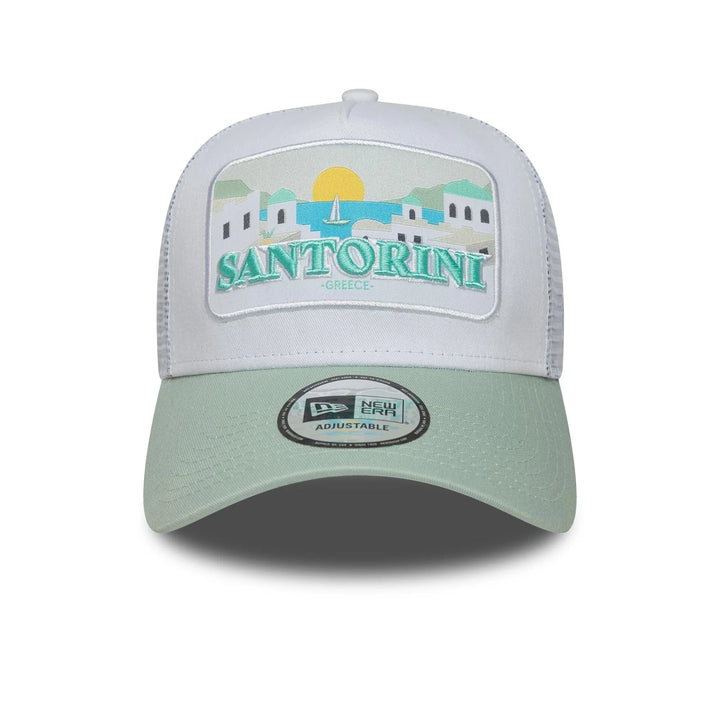 New Era Summer Santorini 9Forty A-Frame Trucker pastel green