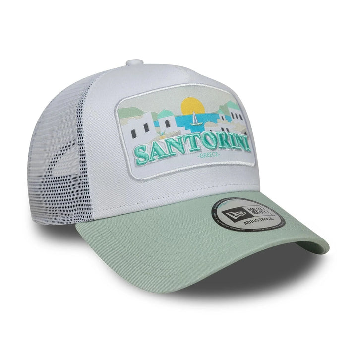 New Era Summer Santorini 9Forty A-Frame Trucker pastel green