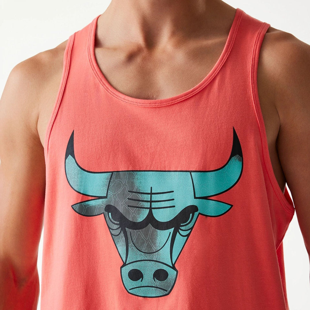 New Era NBA All Over Print Infill Vest Top C Bulls pink - Shop-Tetuan