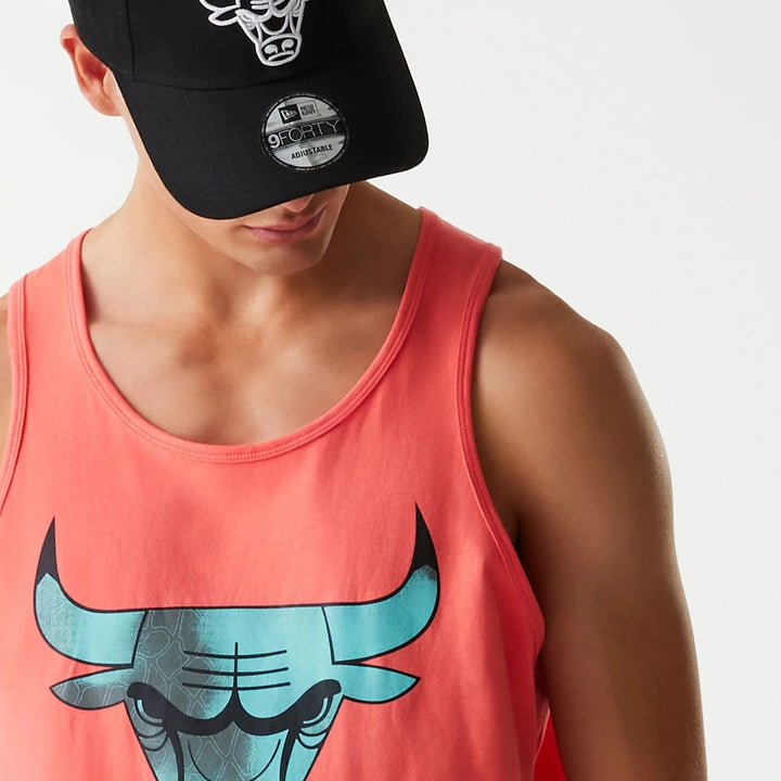 New Era NBA All Over Print Infill Vest Top C Bulls pink - Shop-Tetuan