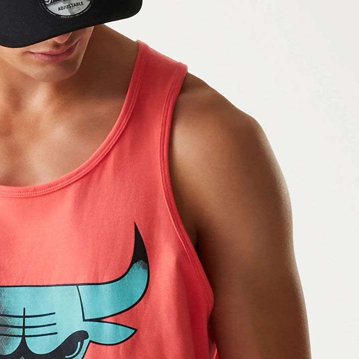 New Era NBA All Over Print Infill Vest Top C Bulls pink - Shop-Tetuan