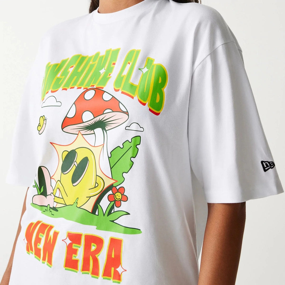 New Era Outdoor Graphic Oversized tee white - Shop-Tetuan