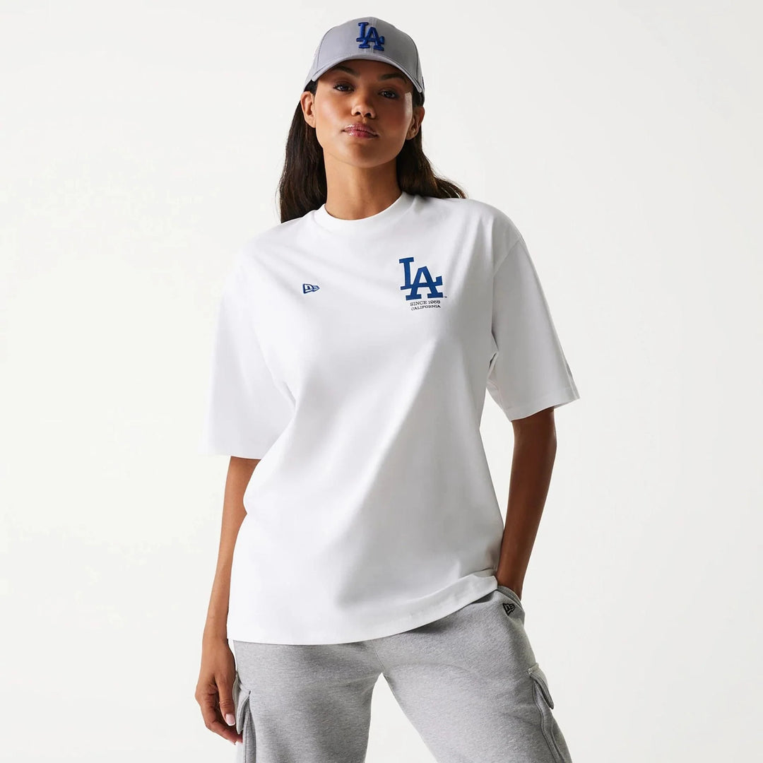 New Era MLB Baseball Graphic Oversized tee LA Dodgers white