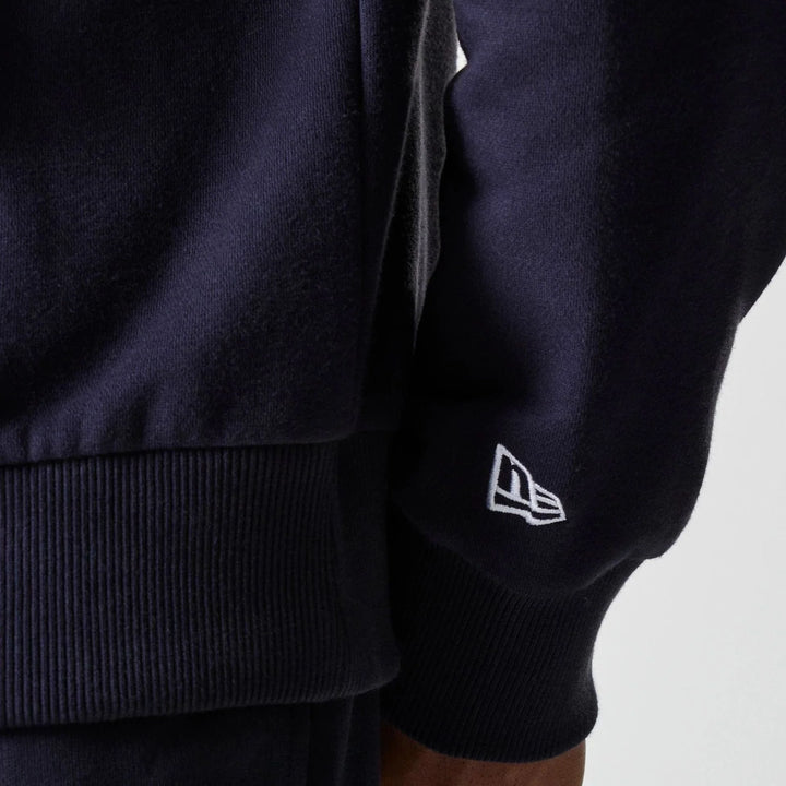 New Era MLB League Essential Midi French Terry Oversized Hoodie NY Yankees navy - Shop-Tetuan