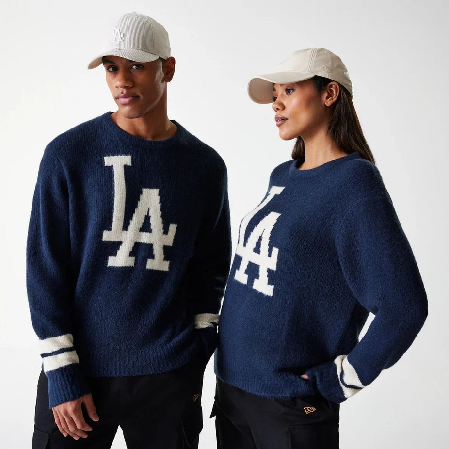 New Era MLB Oversized Knit LA Dodgers navy - Shop-Tetuan