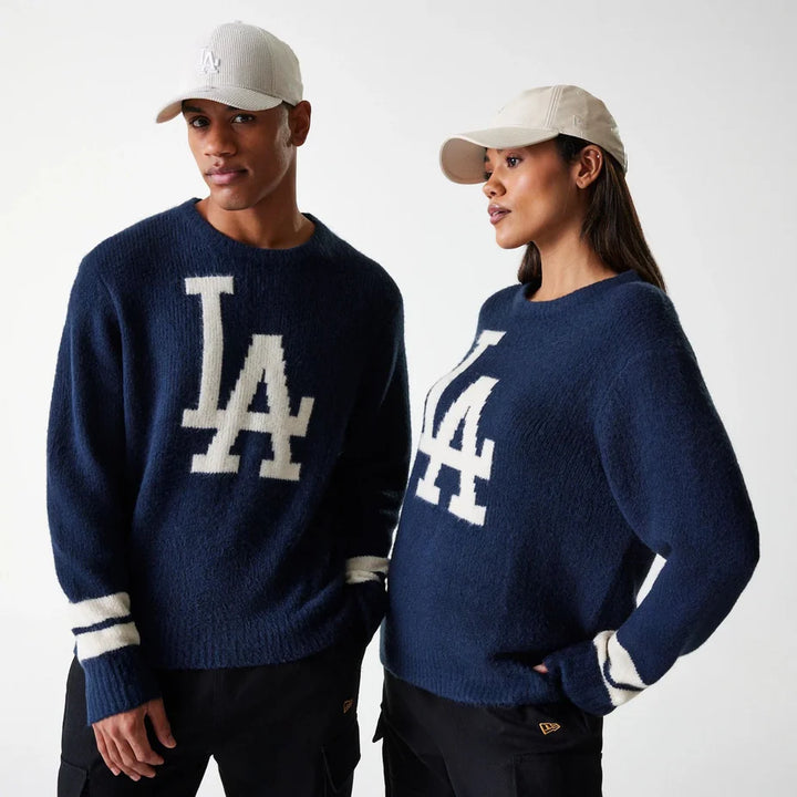 New Era MLB Oversized Knit LA Dodgers navy - Shop-Tetuan