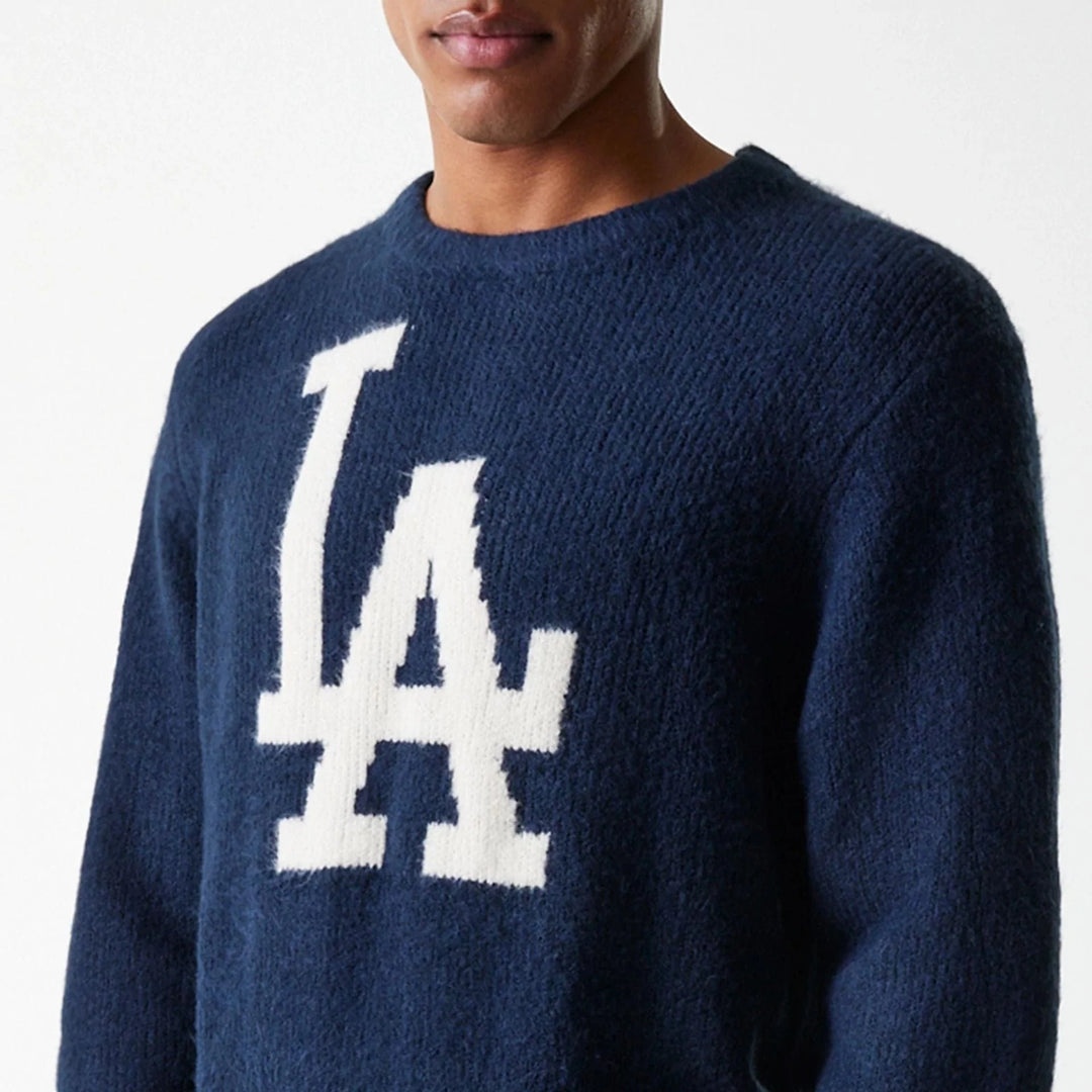 New Era MLB Oversized Knit LA Dodgers navy - Shop-Tetuan