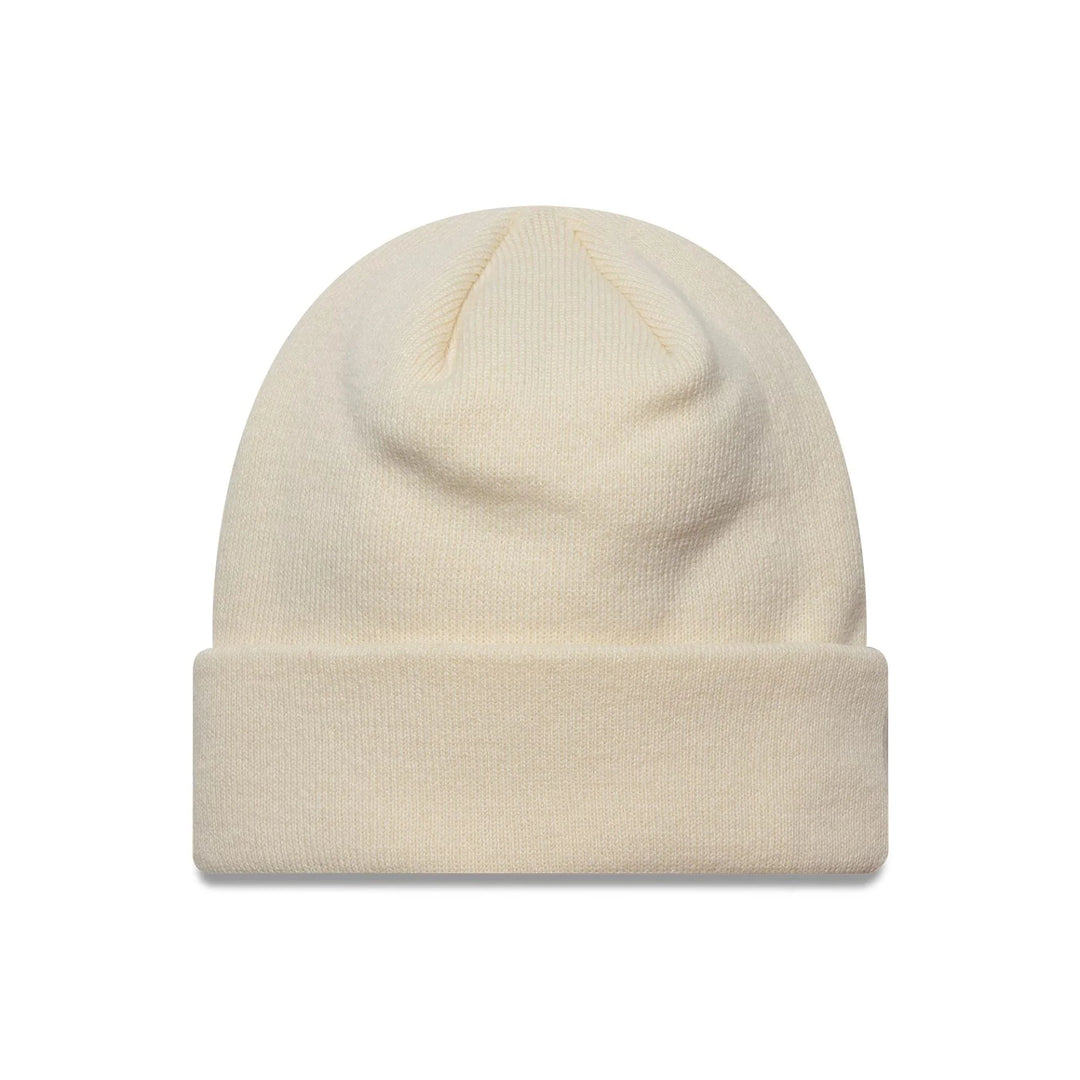 New Era MLB Sequin Rose Cuff Knit Beanie NY Yankees cream - Shop-Tetuan
