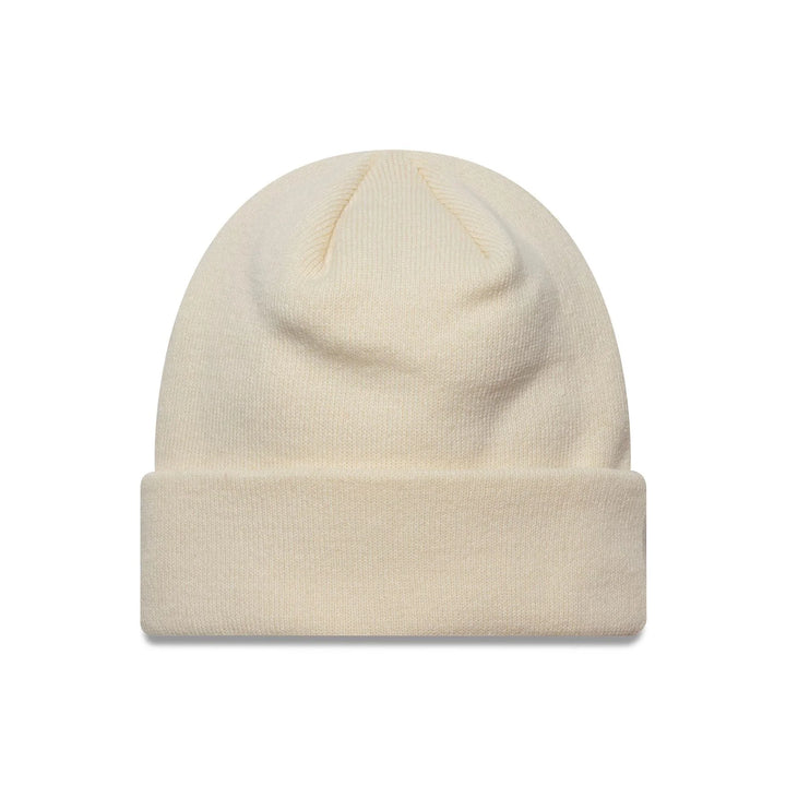 New Era MLB Sequin Rose Cuff Knit Beanie NY Yankees cream - Shop-Tetuan