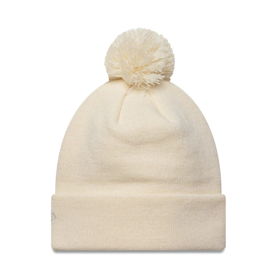 New Era MLB Metallic Cuff Knit Beanie NY Yankees light beige - Shop-Tetuan
