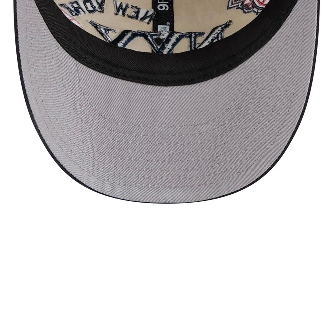 New Era MLB Scatter Retro Crown 9FIFTY NY Yankees cream