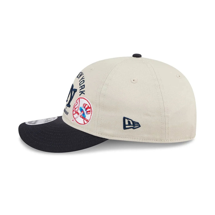 New Era MLB Scatter Retro Crown 9FIFTY NY Yankees cream