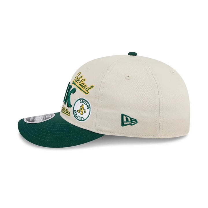 New Era MLB Scatter Retro Crown 9FIFTY O Athletics cream