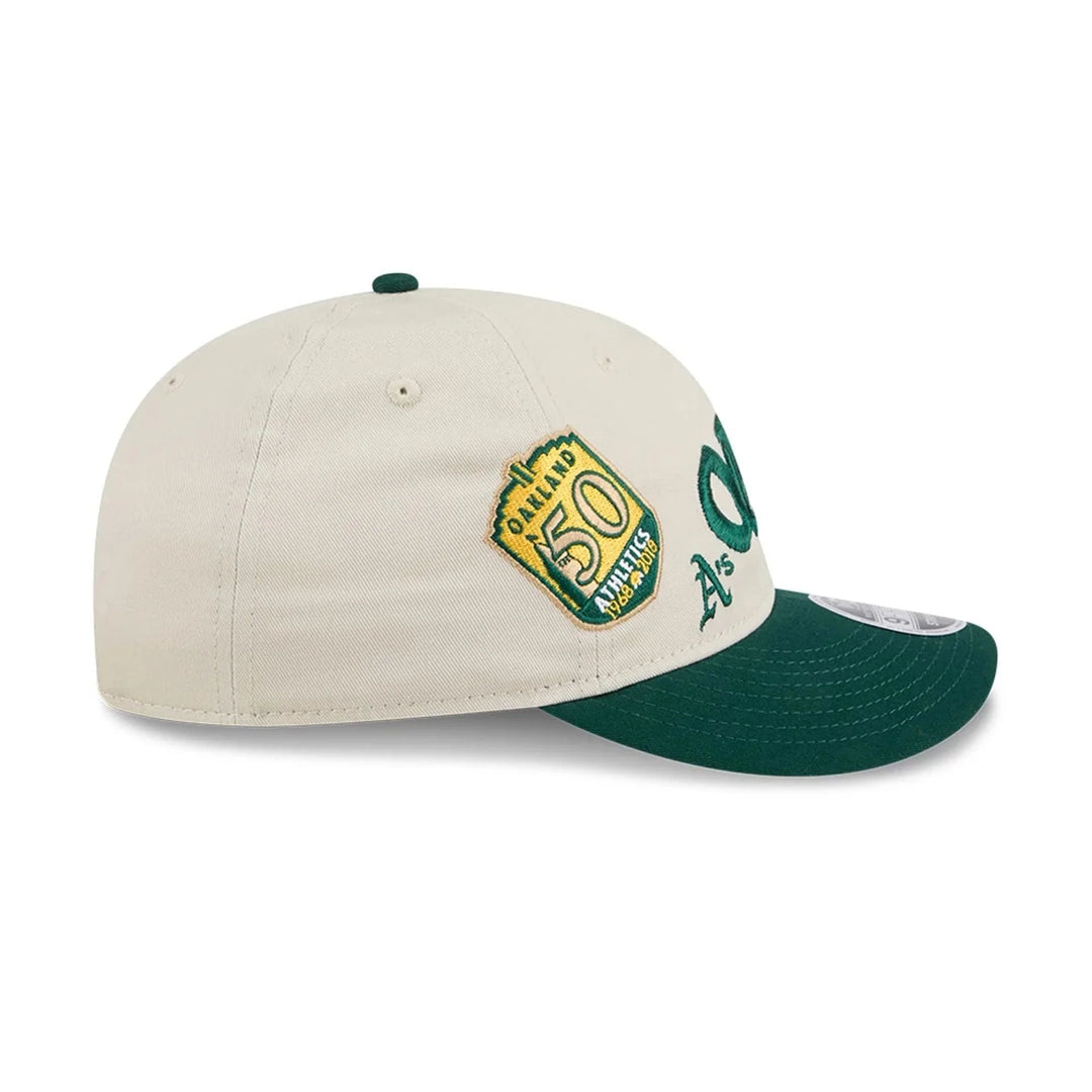 New Era MLB Scatter Retro Crown 9FIFTY O Athletics cream