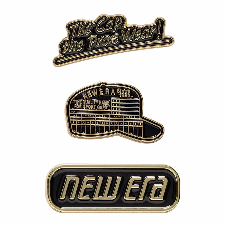 New Era Cap 59Fifty Day 3 Pack Gold Pin Badges gold - Shop-Tetuan