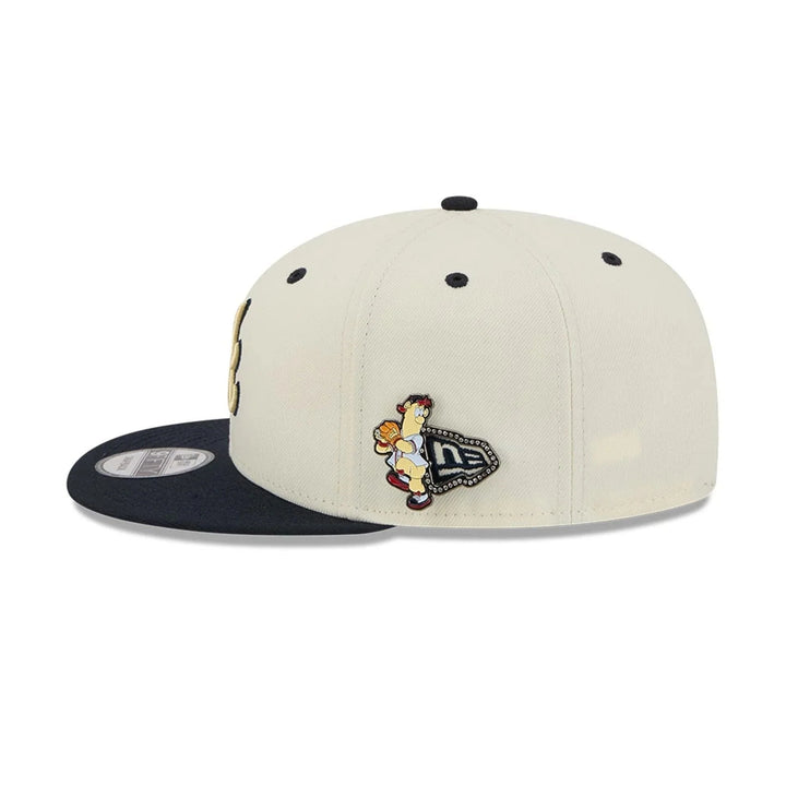 New Era MLB Mascot Pin 9Fifty A Braves off white/navy