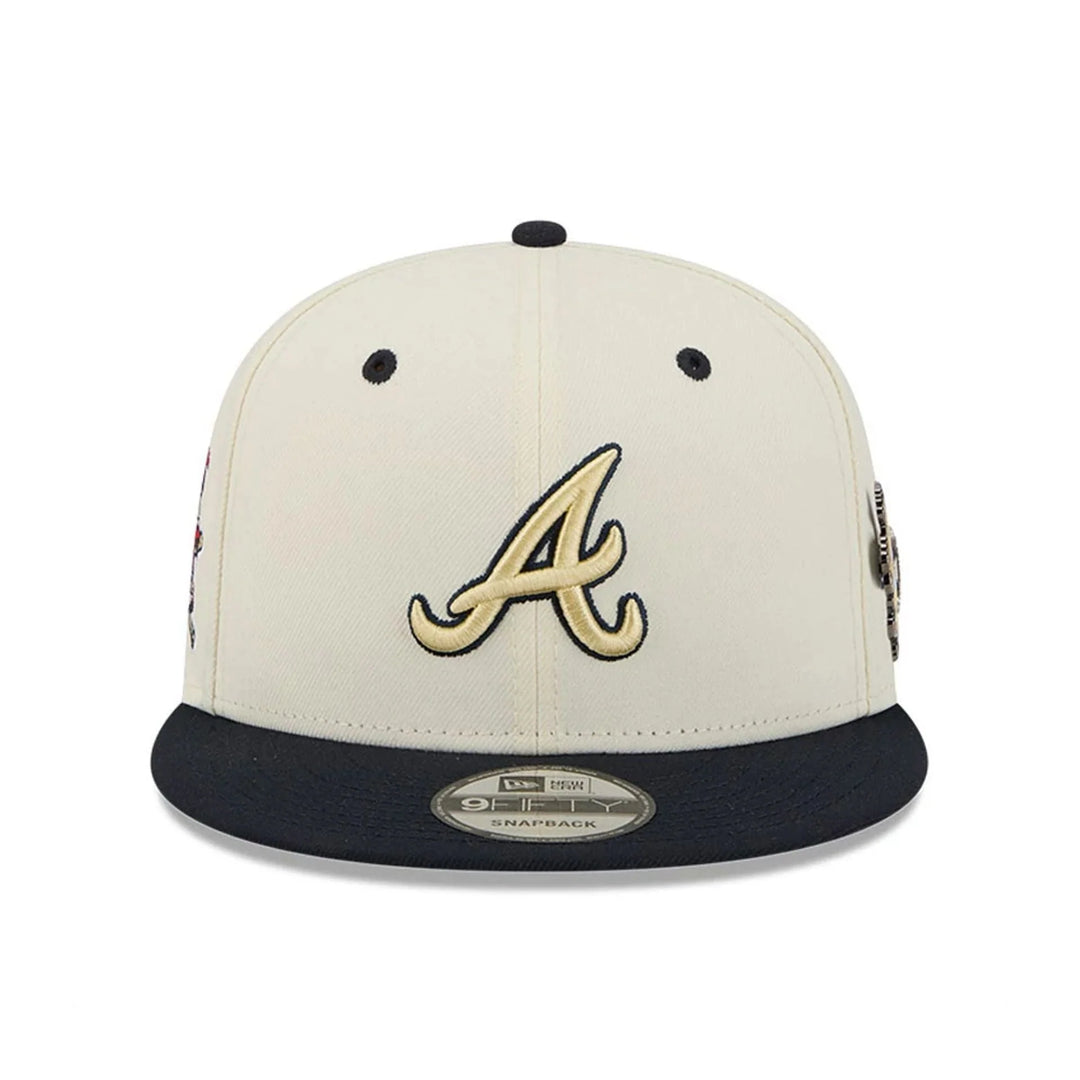 New Era MLB Mascot Pin 9Fifty A Braves off white/navy