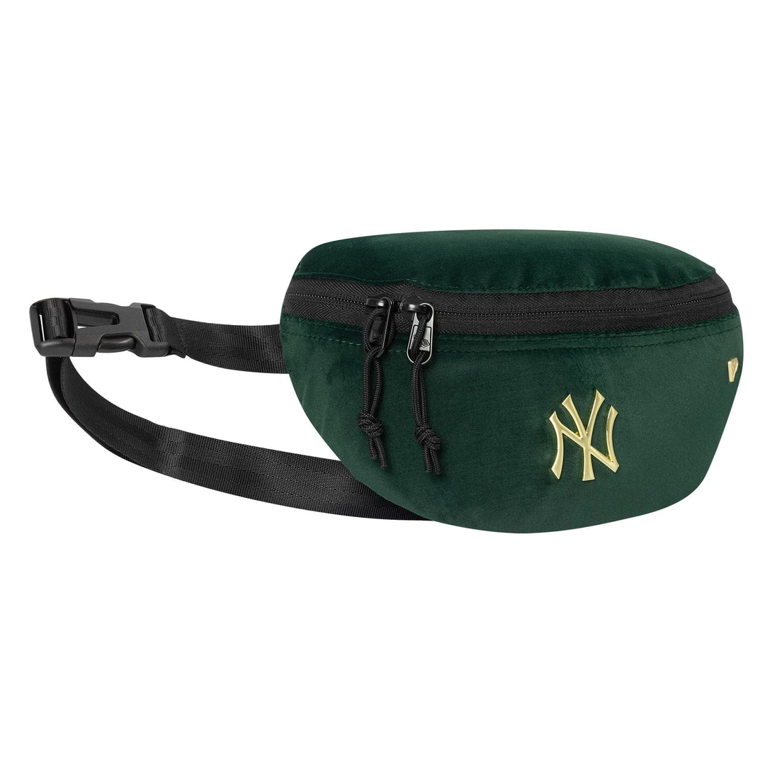 New Era MLB Velour Pin Waist Bag NY Yankees dark green