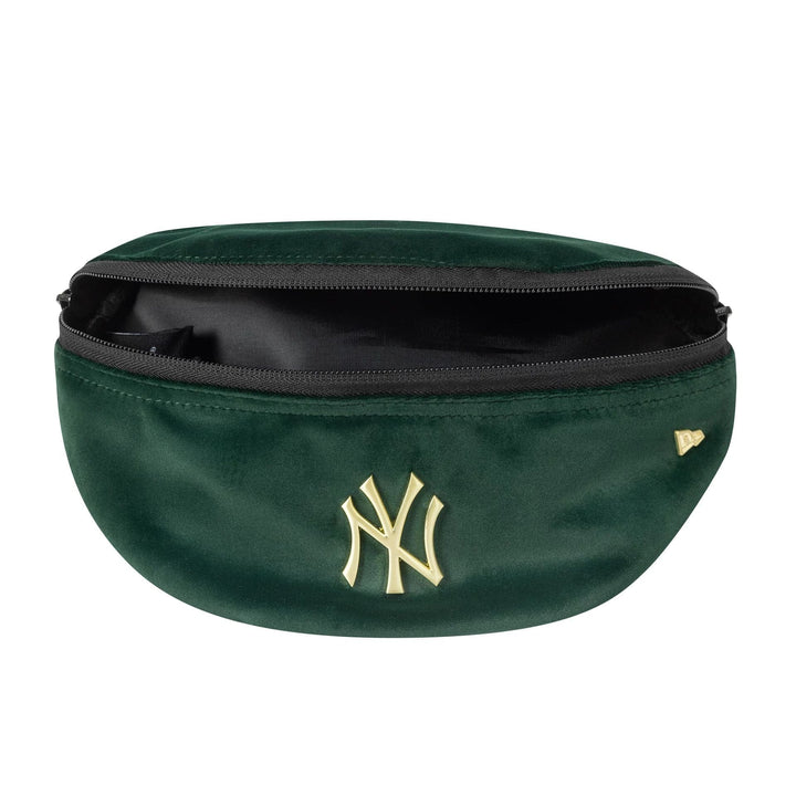 New Era MLB Velour Pin Waist Bag NY Yankees dark green