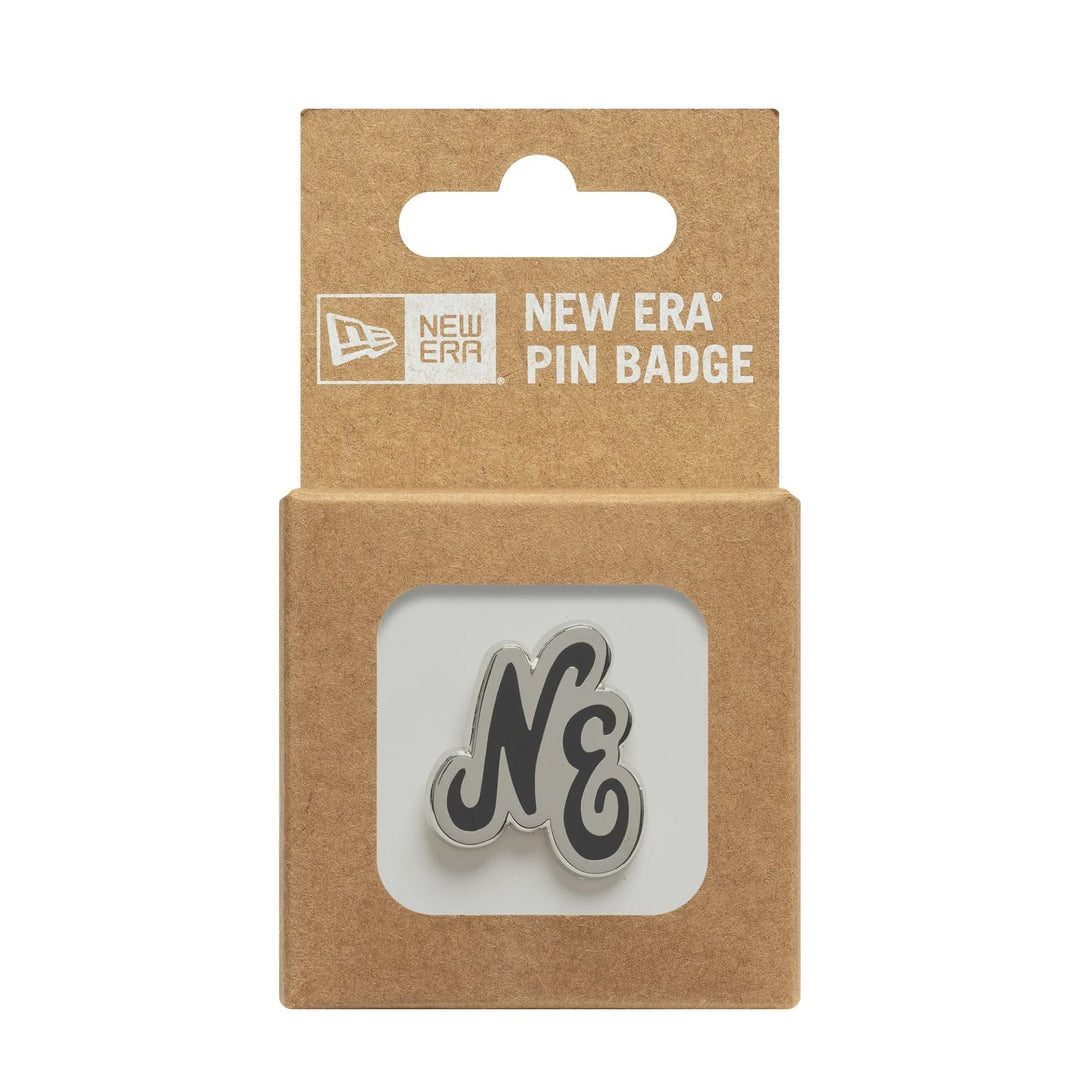 New Era Script Black Pin Badge - Shop-Tetuan