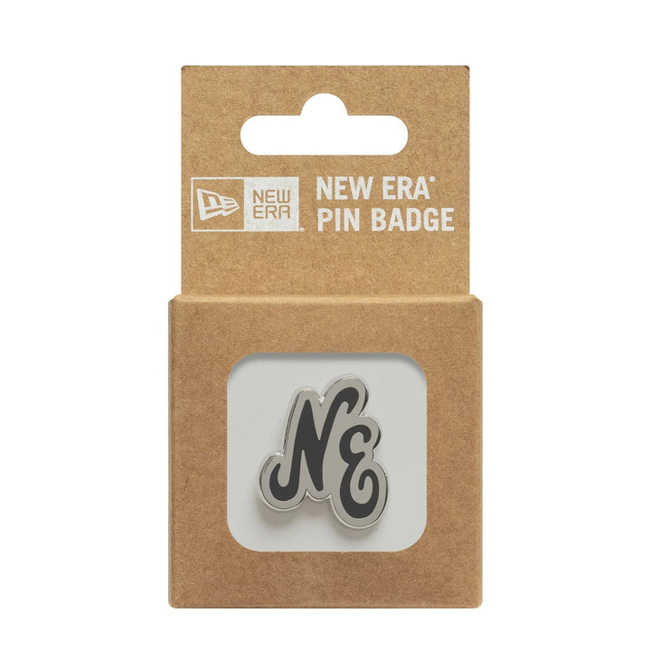 New Era Script Black Pin Badge - Shop-Tetuan